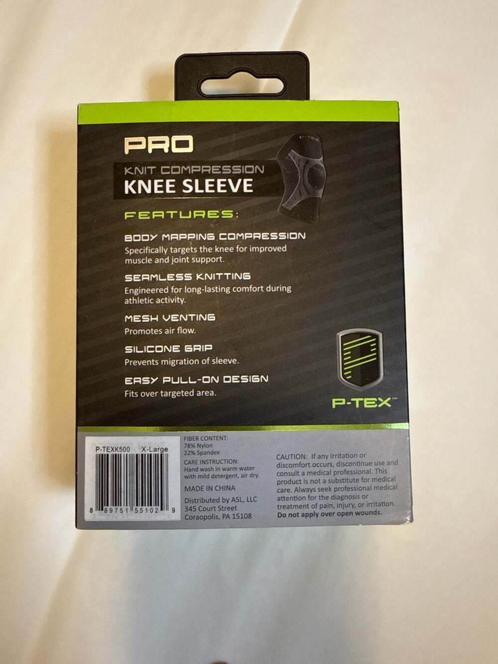 P-TEX PRO Knit Compression Knee Sleeve X-Large - Picture 3 of 3